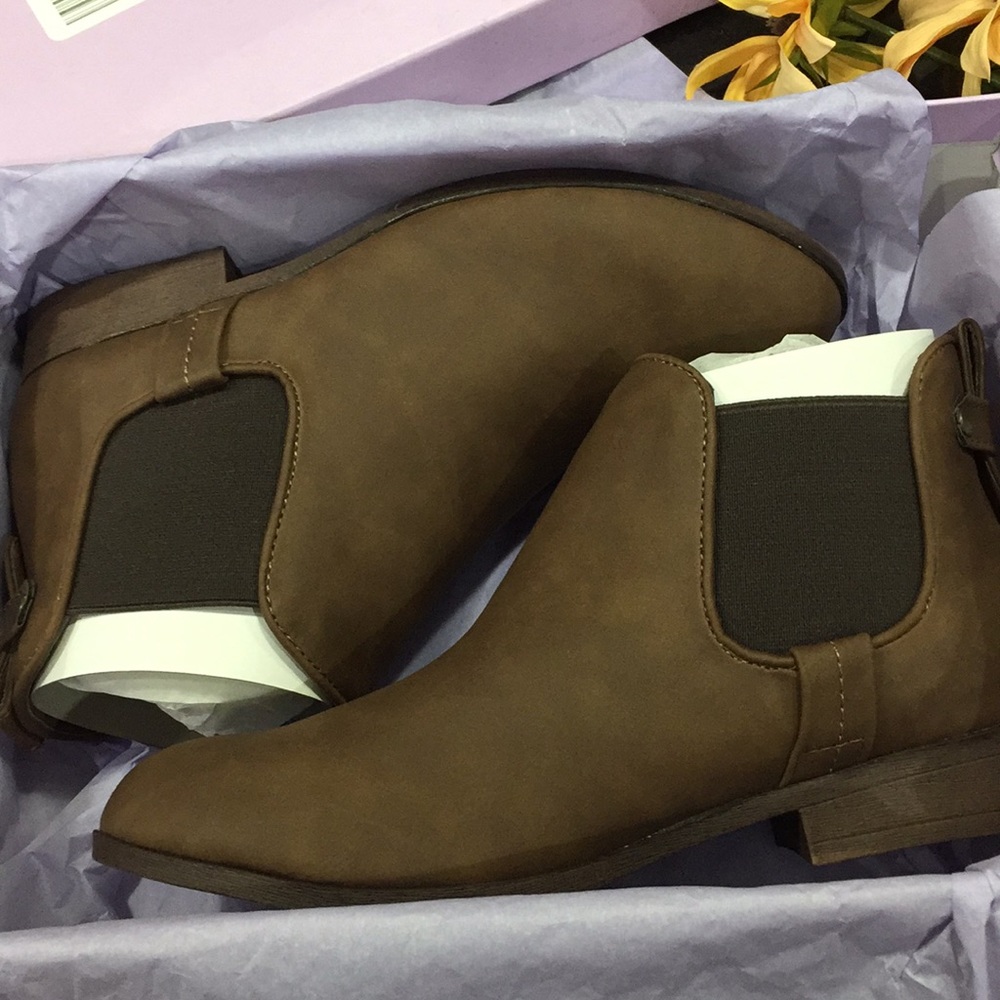 MADDEN GIRL DRAFT COGNAC ANKLE- BOOTS - Picture 3 of 4